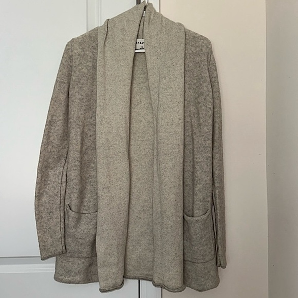 Aritzia Babaton Wool Long Line Pocket Cardigan